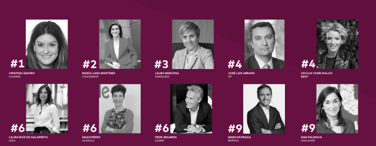 Tres dones lideren el rànquing de dircoms més admirades a Espanya