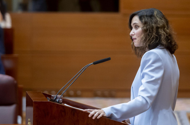 EuropaPress 6946361 presidenta comunidad madrid isabel diaz ayuso interviene debate estado