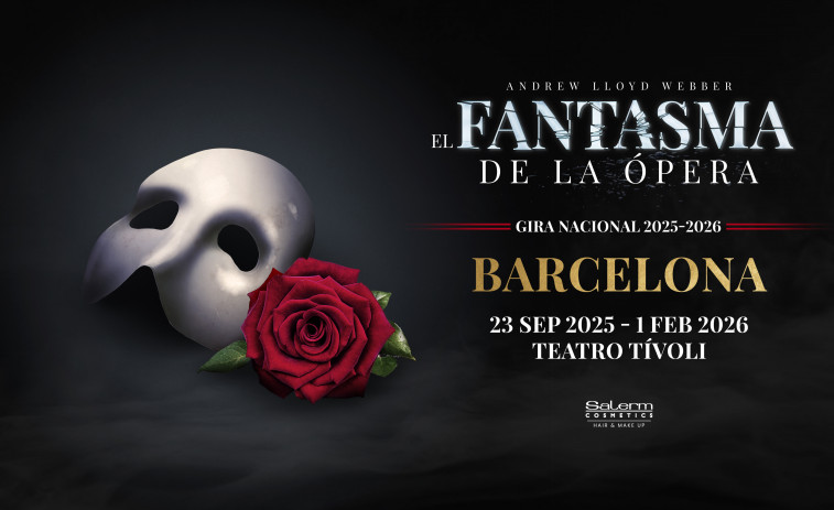 Arriba a Barcelona “El fantasma de l'òpera”, un musical llegendari (Tívoli)