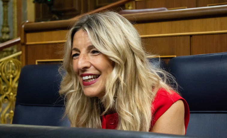 Yolanda Díaz celebra la proposta del Govern per a blindar l'avortament en la Constitució