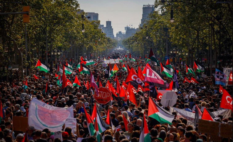 Vídeo | Barcelona, epicentre europeu de protestes massives per Palestina: s'exigeix l'embargament d'Israel