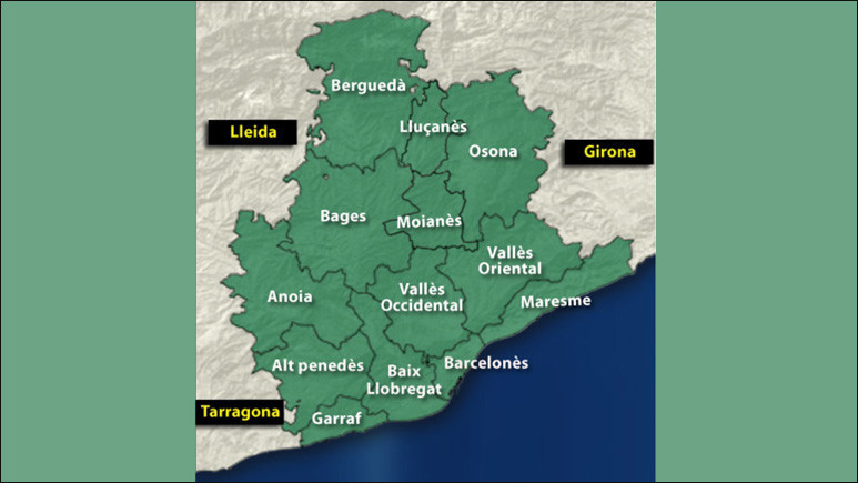 Mapa comarques dintre