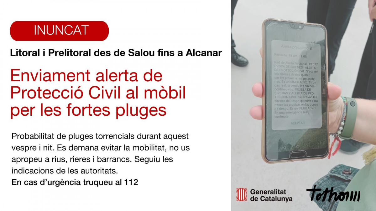 Alerta por las lluvias