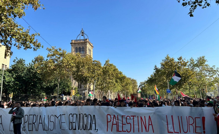 Vandalisme i Enfrontaments Policials en la Manifestació per Palestina: Comerços Destrossats i Pintats