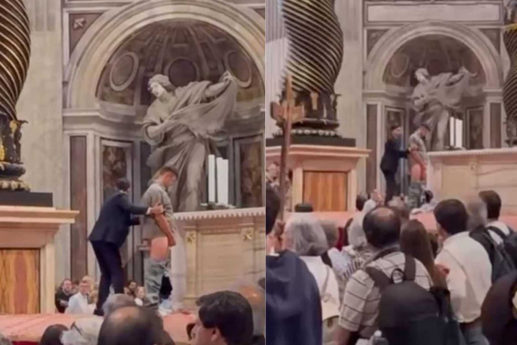 VÍDEO | Un home orina sobre l'altar de Sant Pere del Vaticà davant de turistes horroritzats