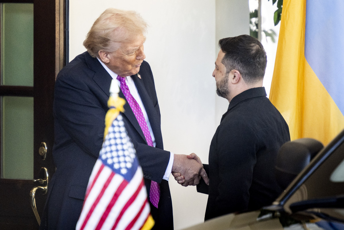 EuropaPress 7034406 17 october 2025 us washington us president donald trump welcomes ukrainian