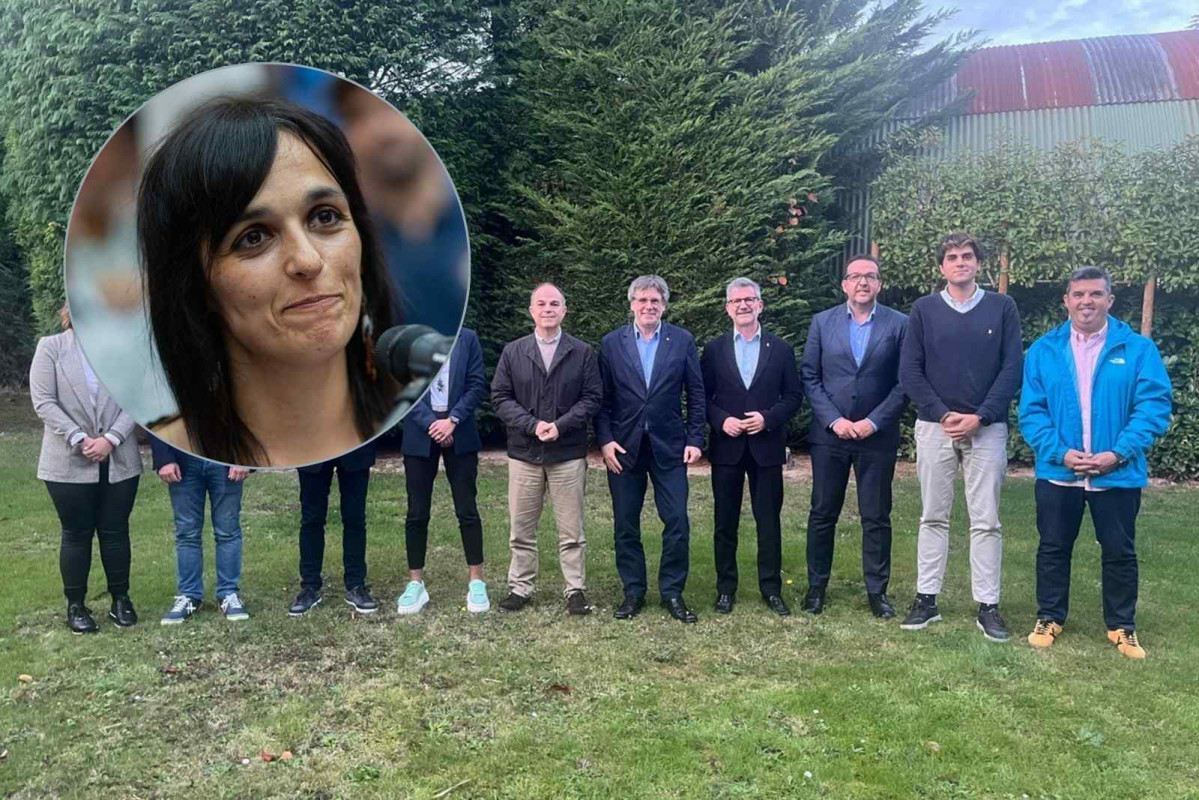 Cónclave de alcaldes de Junts y la líder de Aliança Catalana, Sílvia Orriols   CANVA   EP