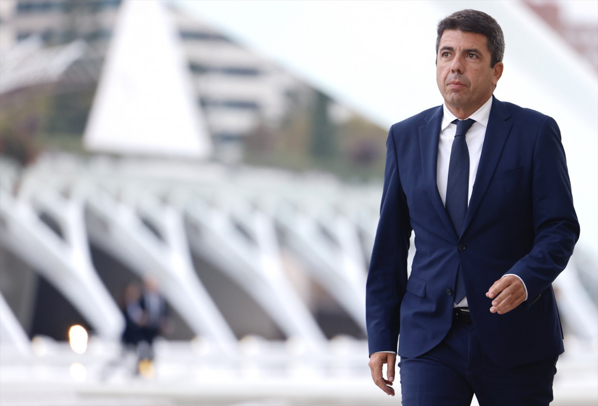 EuropaPress 7064950 presidente generalitat valenciana carlos mazon llegada homenaje victimas