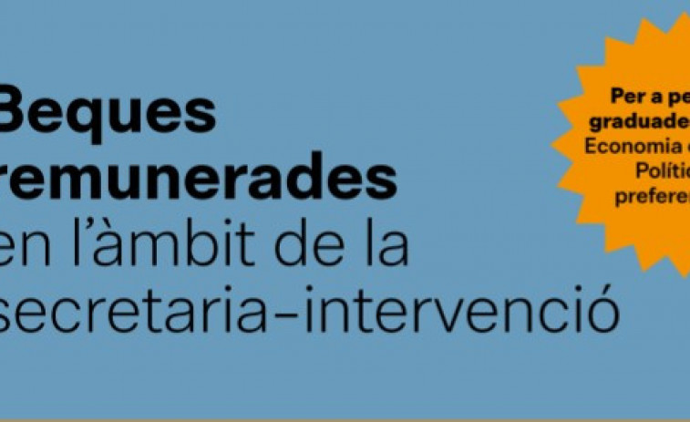 La Diputació de Barcelona llança 30 beques