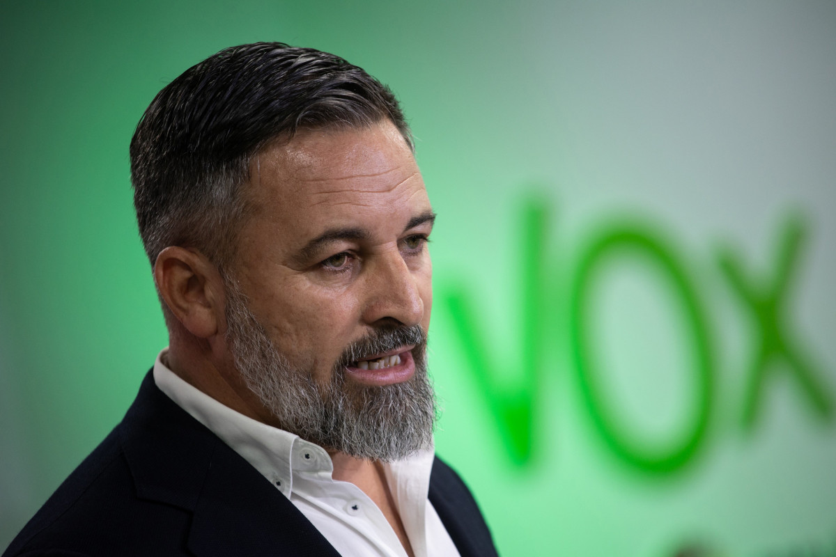 El presidente de Vox, Santiago Abascal