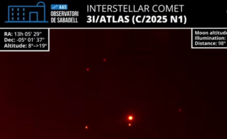 VÍDEO | El misteri 3I/ATLES : un astrònom de Catalunya capta imatges  que exploten la premsa mundial