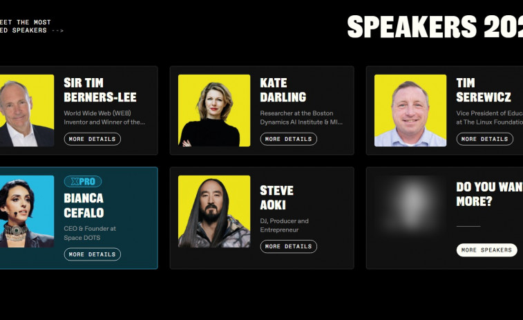 Llesta de convidats disponible! Tim Berners-Lee i Steve Aoki lideren el cartell del Talent Arena 2026 a Barcelona