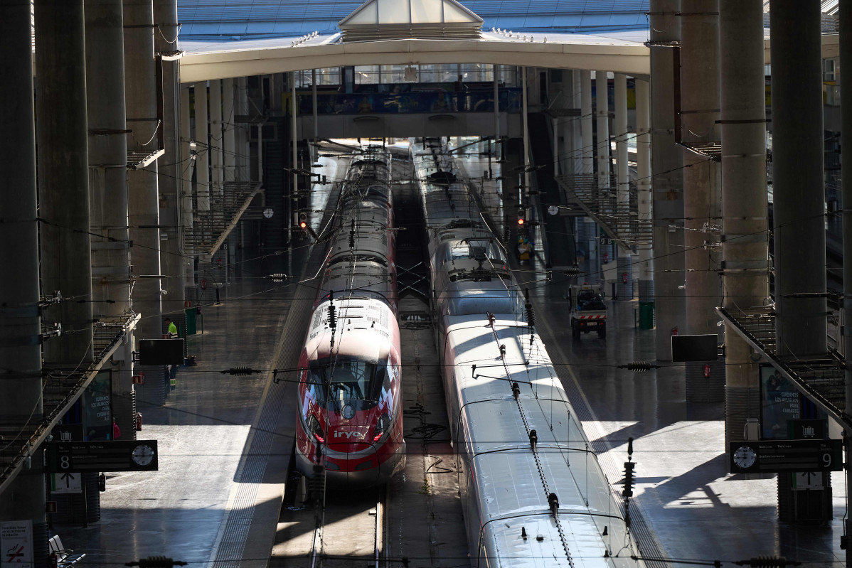 EuropaPress 5672605 dos trenes estacion puerta atocha almudena grandes enero 2024 madrid espana
