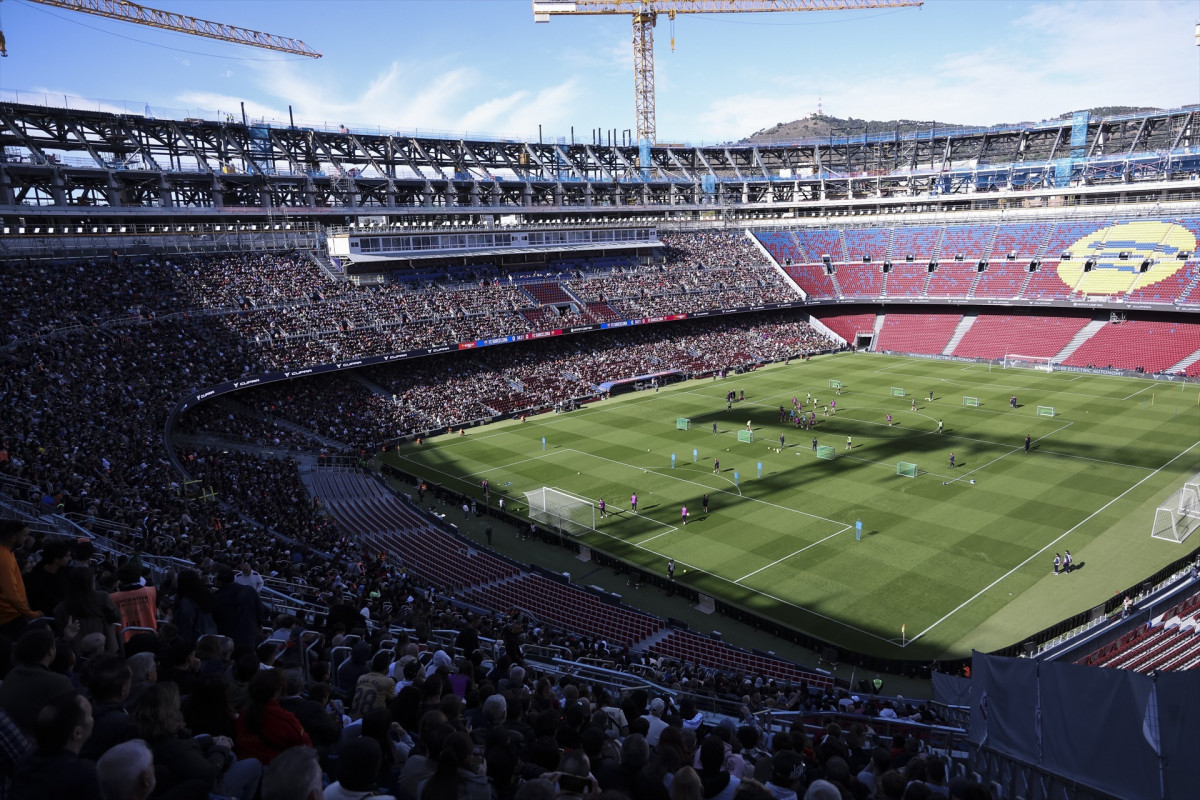 EuropaPress 7083258 general view inside the stadium ahead during the training day of fc