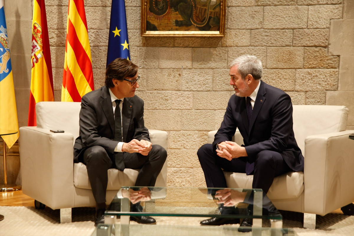 EuropaPress 7111816 presidente canarias fernando clavijo president generalitat salvador illa