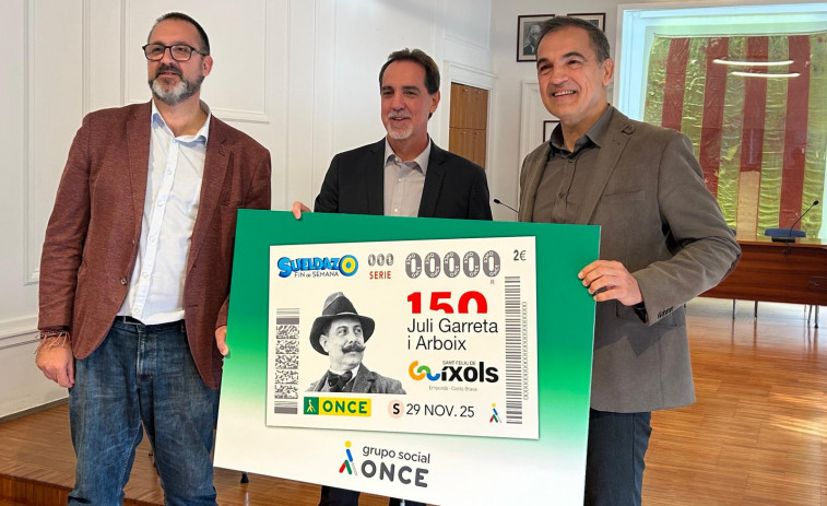 La ONCE commemora el 150 aniversari de Juli Garreta amb cinc milions i mig de cupons