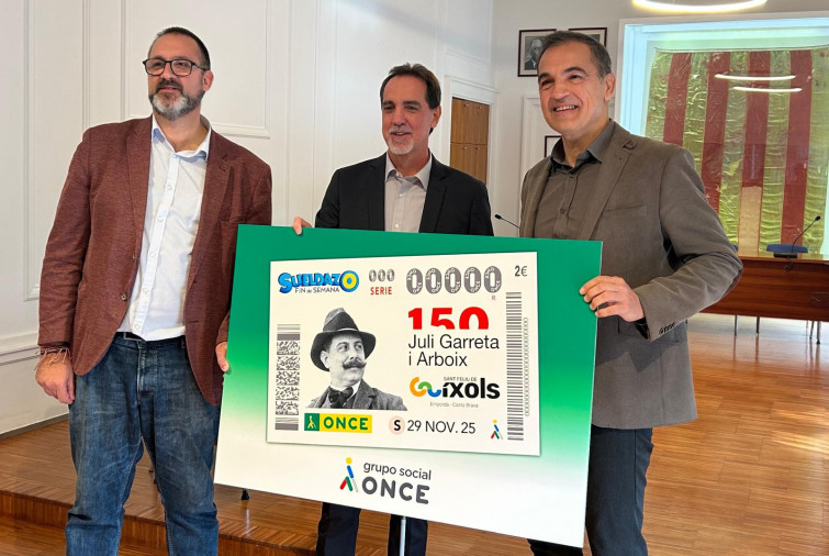 La ONCE commemora el 150 aniversari de Juli Garreta amb cinc milions i mig de cupons