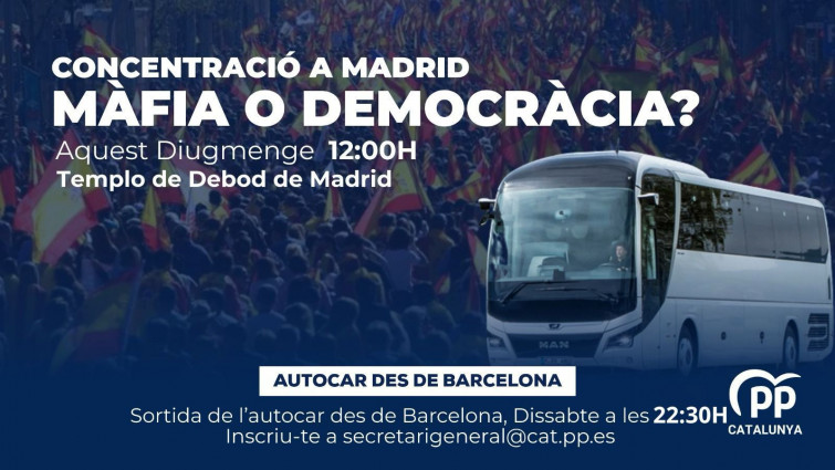 El PP convoca una manifestació a Madrid sota el lema 