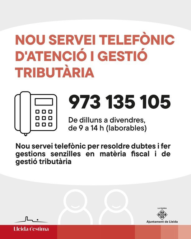 El servei telefònic d'atenció tributària supera les 1.600 consultes en el seu primer mes