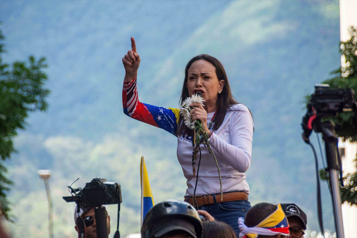 EuropaPress 7017872 january 2025 caracas miranda venezuela the leader of the opposition maria