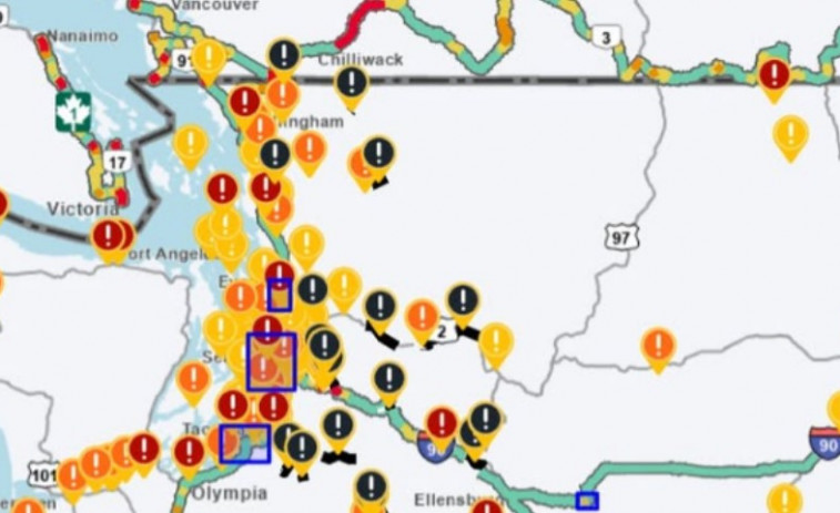 VÍDEO | Les inundacions a Washington: sonen les sirenes d'evacuació