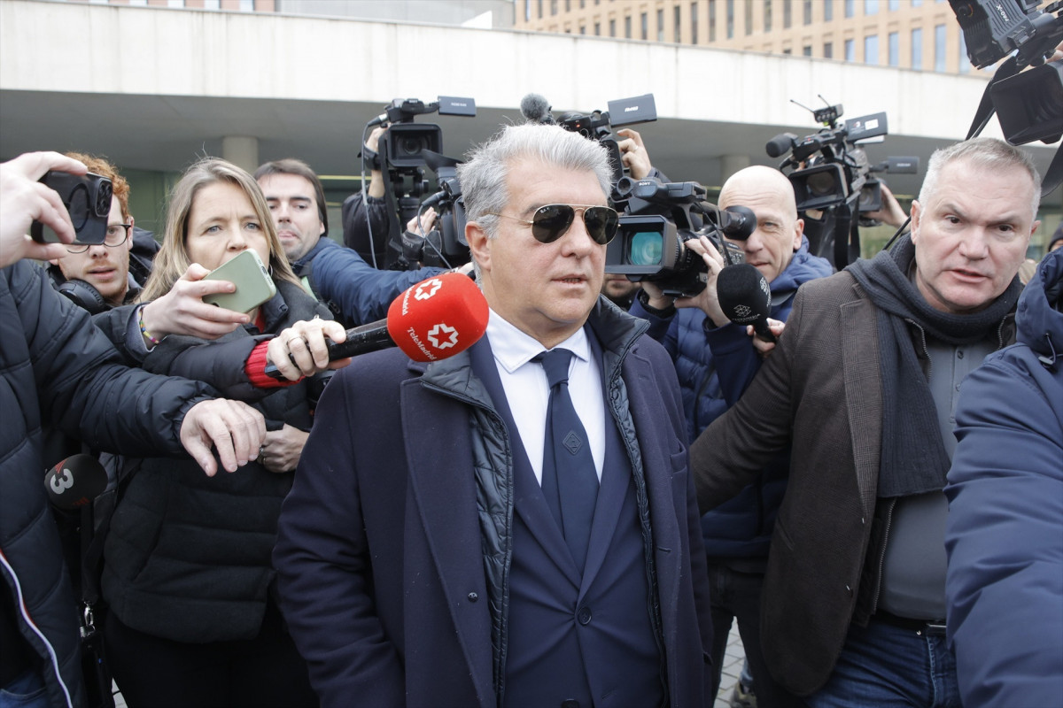 EuropaPress 6465260 presidente fc barcelona joan laporta sale juzgado declarar ciutat justicia
