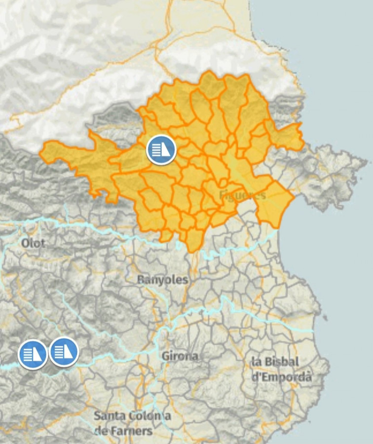 Alerta a l'Alt Empordà i altres comarques per risc de crescudes brusques en rius