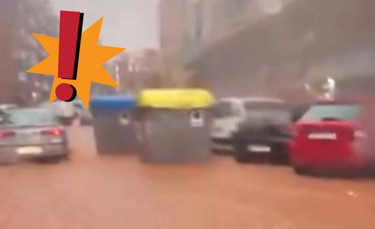 VÍDEO | Badalona col·lapsa amb les pluges: s'inunden els carrers i Albiol demana 