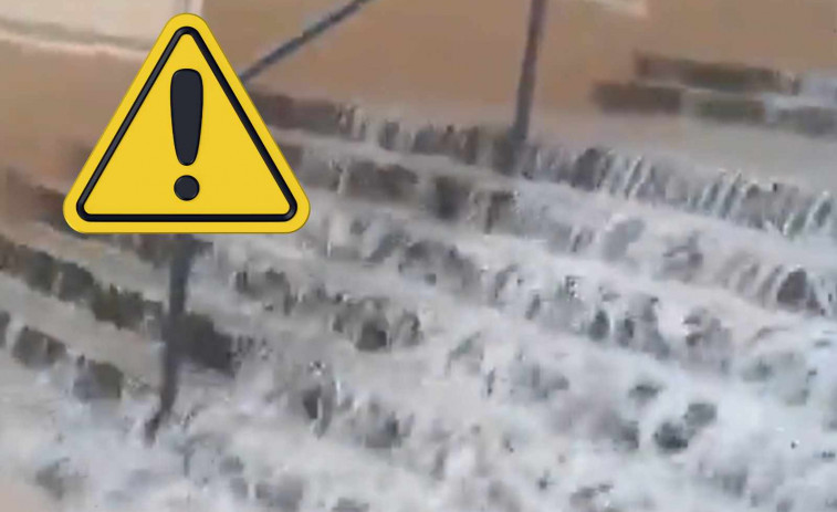 VÍDEO | Alcanar torna a col·lapsar: els carrers s'inunden en un nou 'Dia de la Marmota'