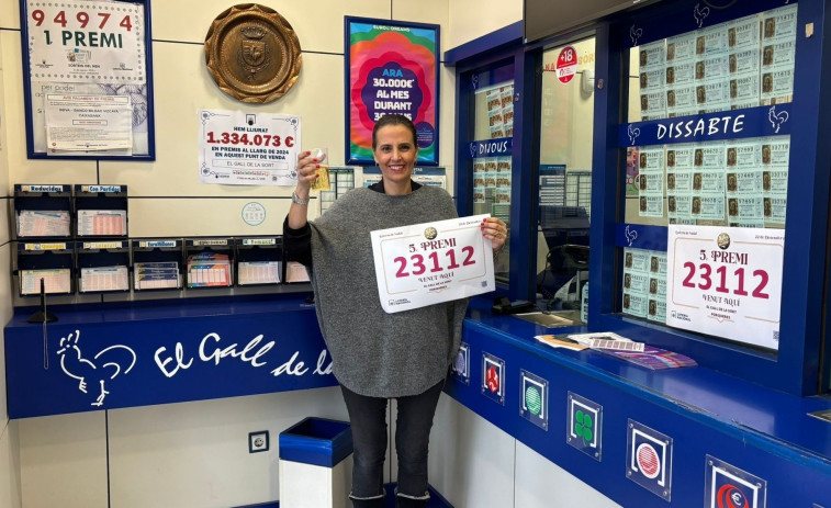 La lotera de Porqueres reparteix un cinquè premi dues setmanes després de la Bonoloto