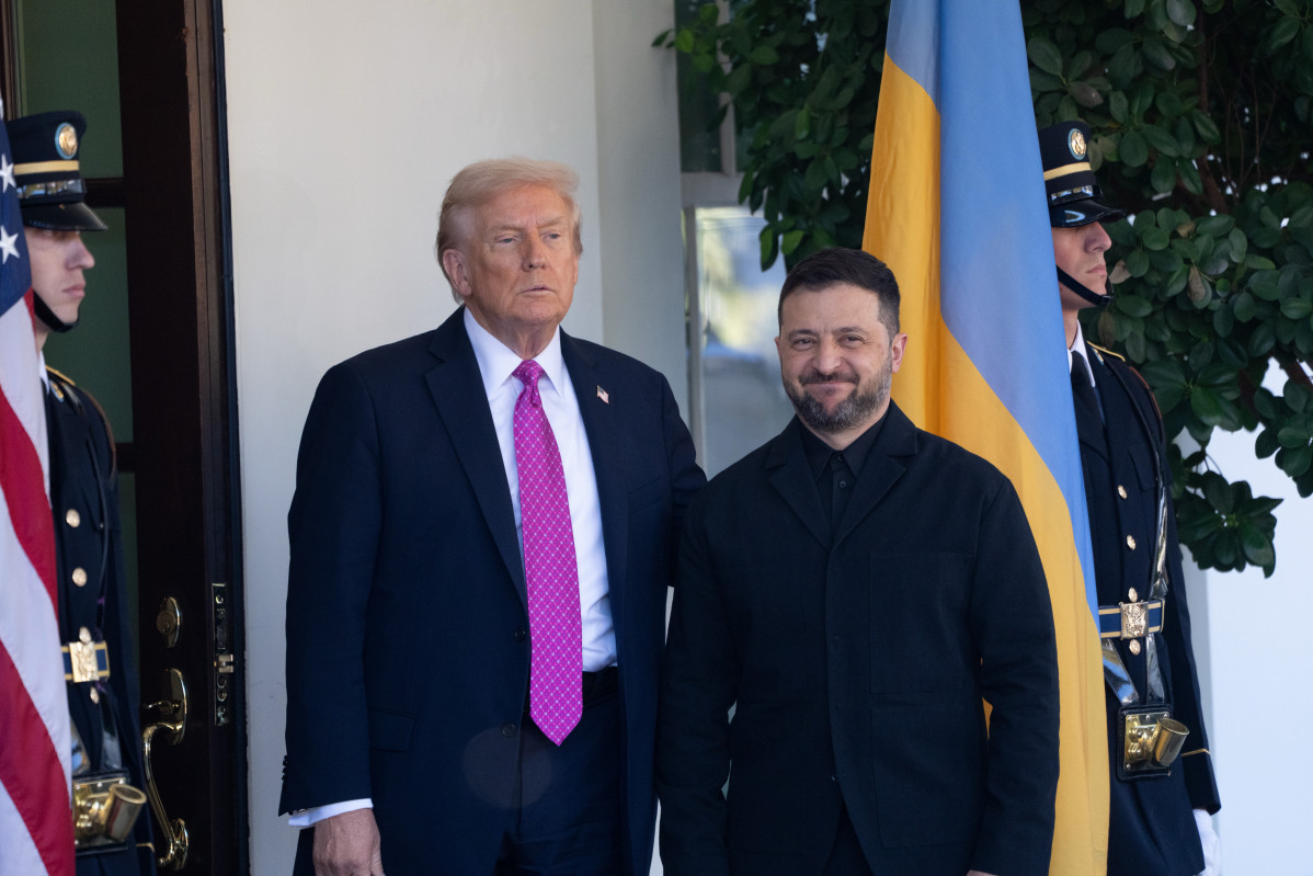 EuropaPress 7034261 17 october 2025 us washington us president donald trump welcomes ukrainian