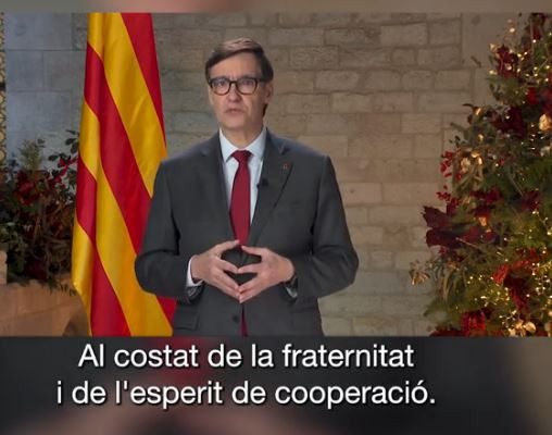 Vídeo: El missatge d'Illa fixa un rumb col·lectiu optimista per al 2026 amb empatia, solidaritat i responsabilitat