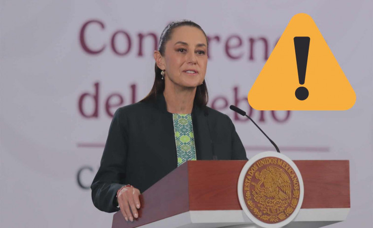 VÍDEO | Evacuen en directe a la presidenta de Mèxic: un fort terratrèmol interromp la seva roda de premsa