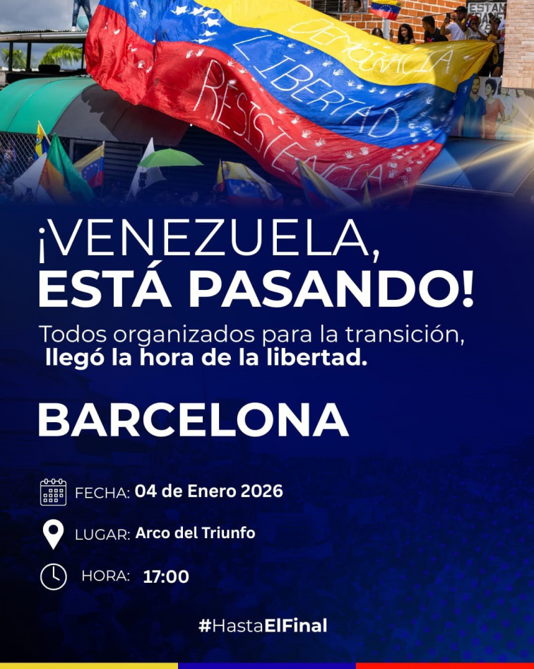 Prop de 1.000 persones es mobilitzen a Barcelona i exigeixen respecte electoral a Veneçuela