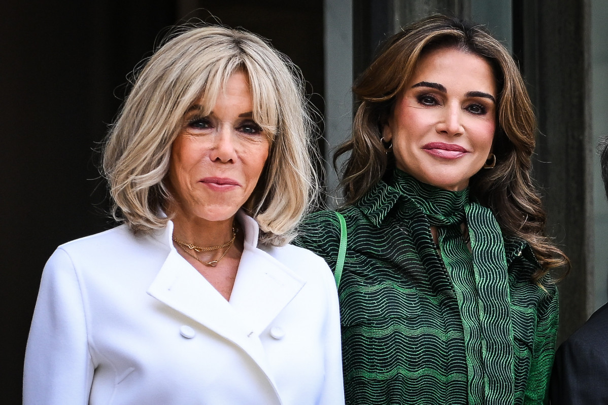 EuropaPress 6051427 24 june 2024 france paris french first lady brigitte macron welcomes queen