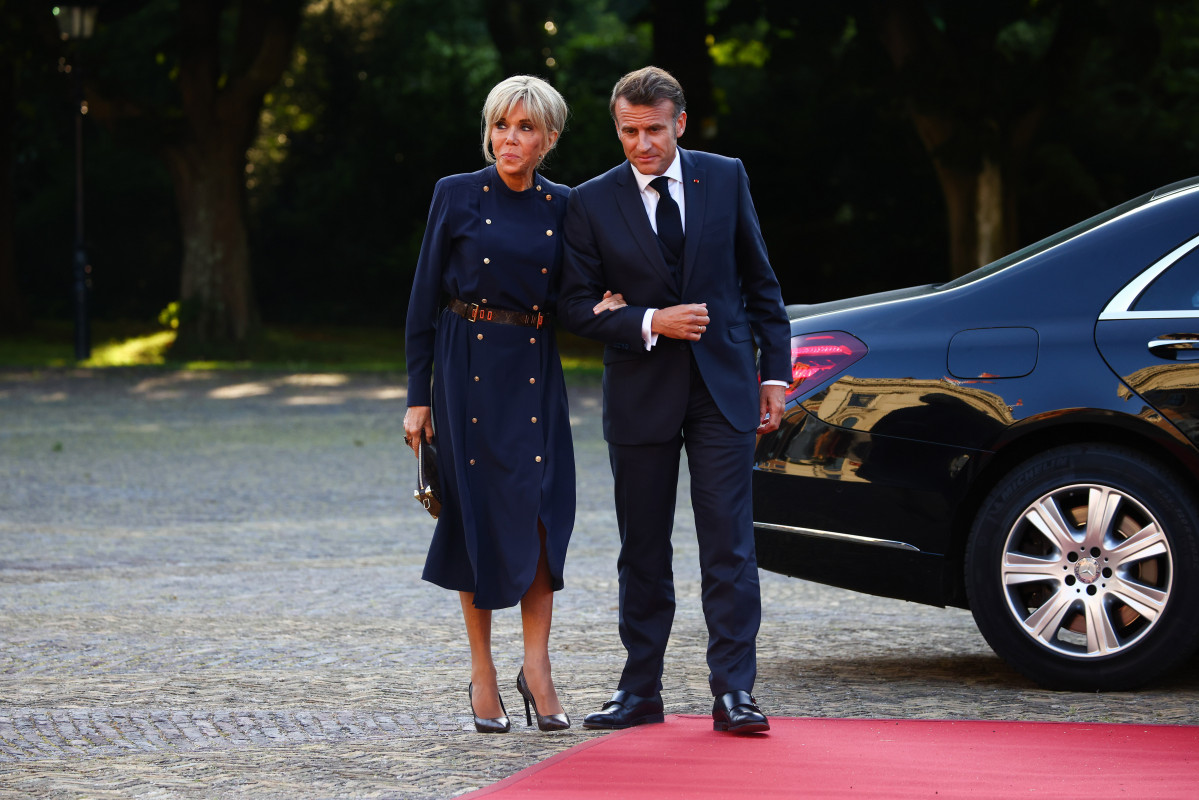 EuropaPress 6819965 24 june 2025 netherlands the hague french president emmanuel macron and his