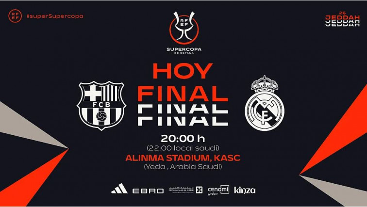 La final de la Supercopa enfronta al Barcelona i el Reial Madrid en el King Abdullah Sports City de l'Aràbia Saudita, un duel històric