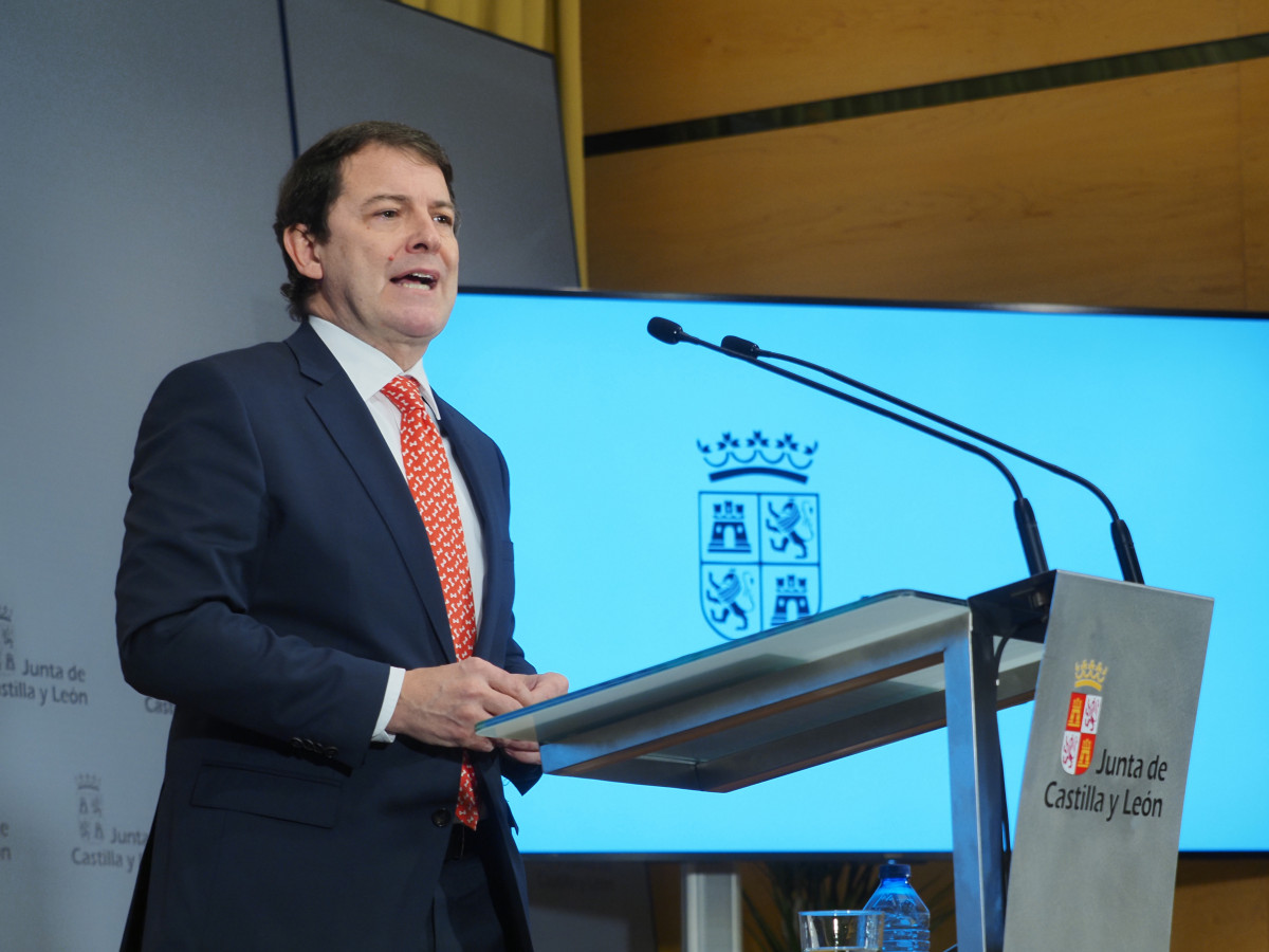 El presidente de la Junta de Castilla y León, Alfonso Fernández Mañueco.