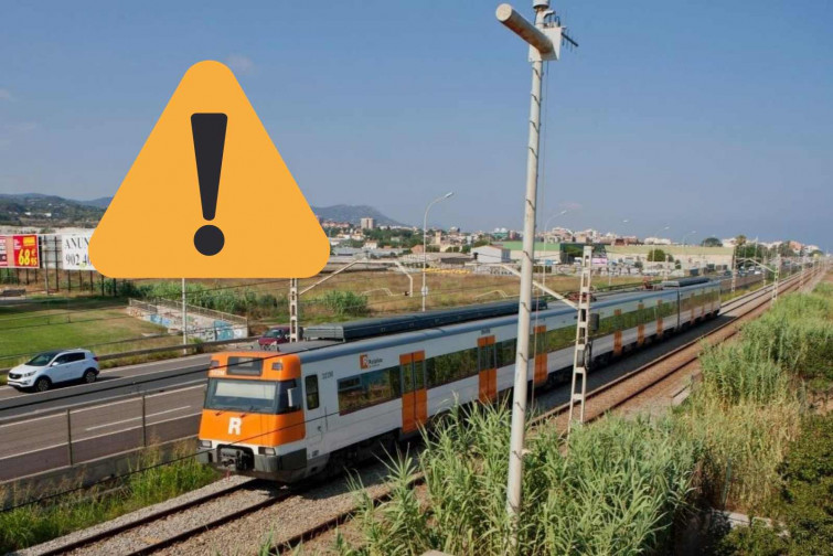 Tallada la R1 de Rodalies entre Blanes i Maçanet-Massanes per un despreniment de terra