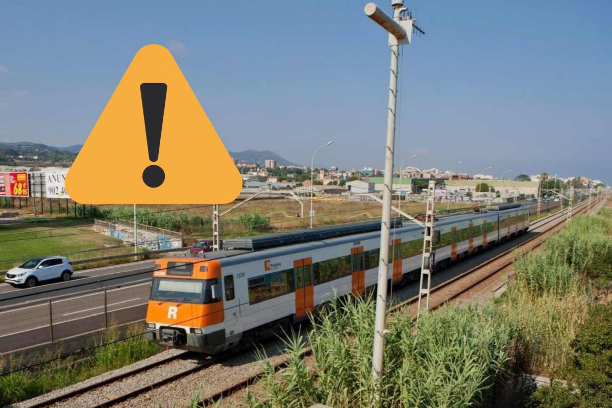Un tren de Rodalies, alerta   CANVA