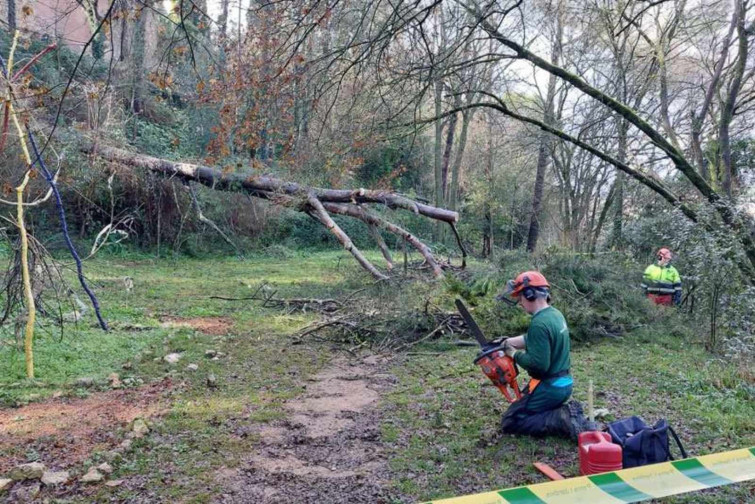 El temporal arrasa Girona: l'Ajuntament inicia obres d'emergències per evitar despreniments