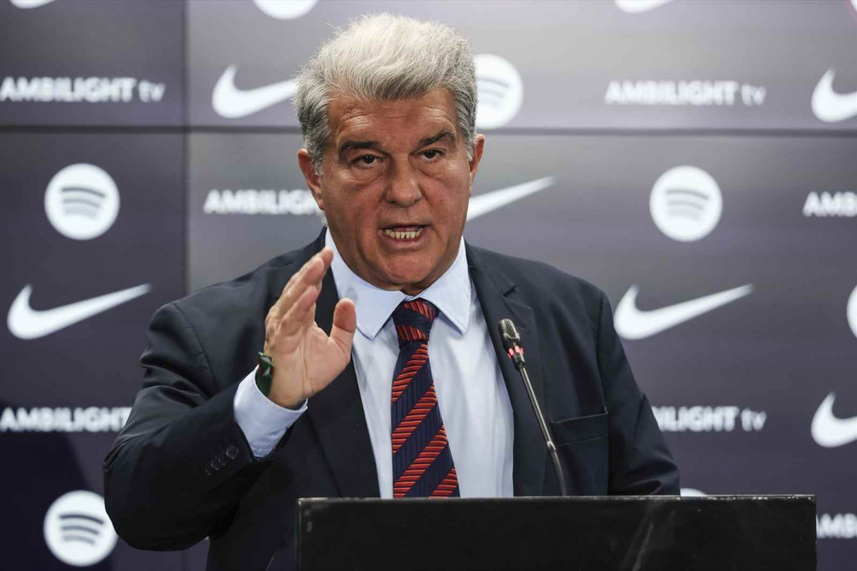 El presidente del FCB, Joan Laporta   EP