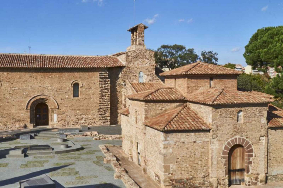 Vista del conjunto episcopal   Seu d'Egara