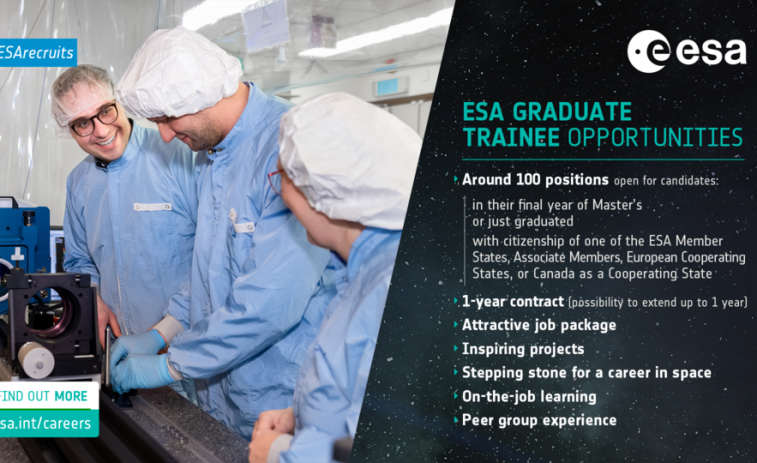 L'Agència Espacial Europea busca talent: tot sobre el Graduate Trainee Programme