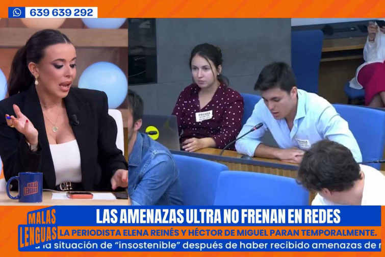 VÍDEO | Sarah Santaolalla es planta davant Vito Quiles i Desokupa: “La impunitat d'aquests feixistes ha d'acabar”