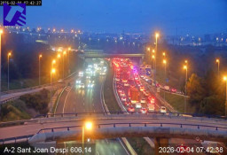 Caos circulatorio en el Baix Llobregat: Hasta 14 incidencias registradas esta mañana