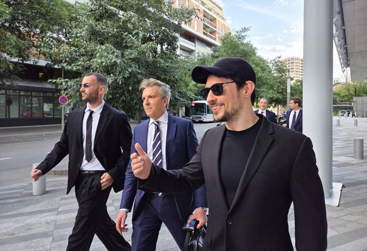 EuropaPress 6879668 28 july 2025 france paris telegram co founder pavel durov 2nd is seen after