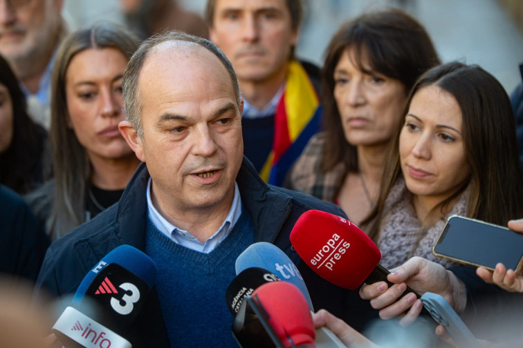 El secretario general de Junts, Jordi Turull, en declaraciones a los medios