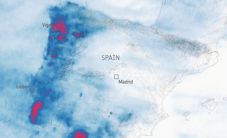Espanya, Portugal i el Marroc: el satèl·lit capta la transformació dràstica de la regió