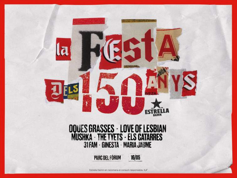 Estrella Damm celebra 150 anys amb concerts de Oques Grasses, Love of Lesbian i Mushka